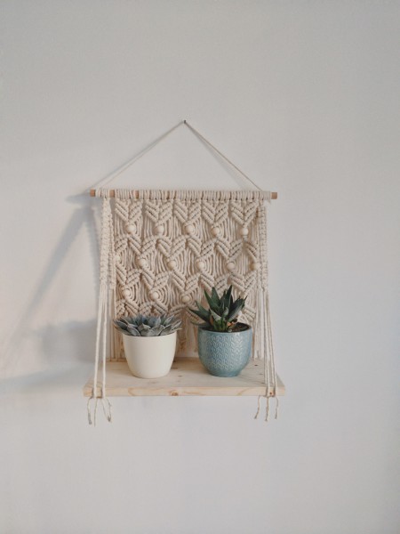Makramee-Regal Levi 40x20 cm