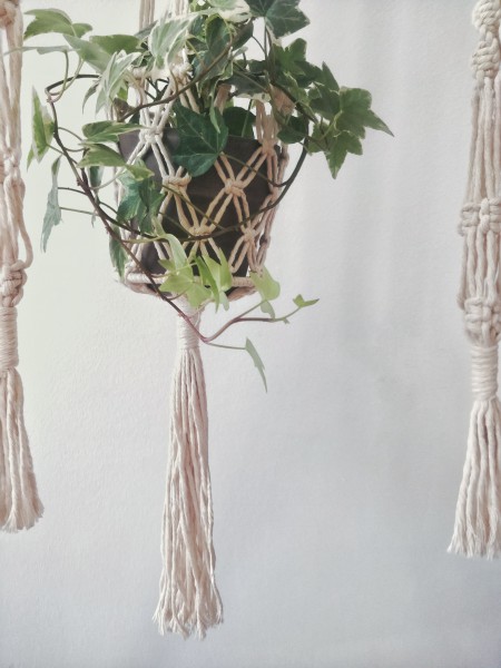 Makramee-Blumenampel Sophia 60 cm